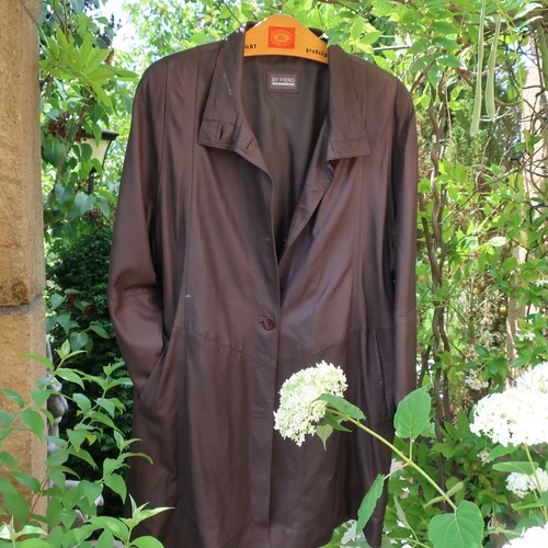 Damen echtleder mantel - damen,