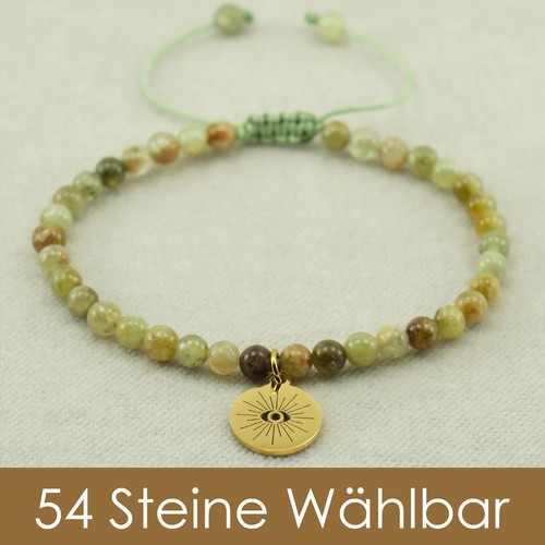 Evil eye armband naturstein - evil,