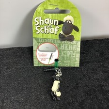 Nici,Shaun dass Schaf,Smartphone Stecker,Mini,Kunststoff-Figur,Metallglöckchen