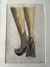 Zeichnung High Heels, 54cm x