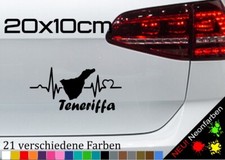 Herzschlag Teneriffa Aufkleber