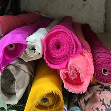 50 m unifarbener CHIFFON Stoff