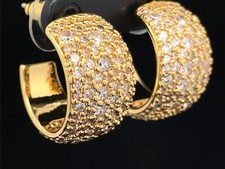 CREOLEN GELBVERGOLDET MIT ZIRKONIA  SCHMUCKJAGD