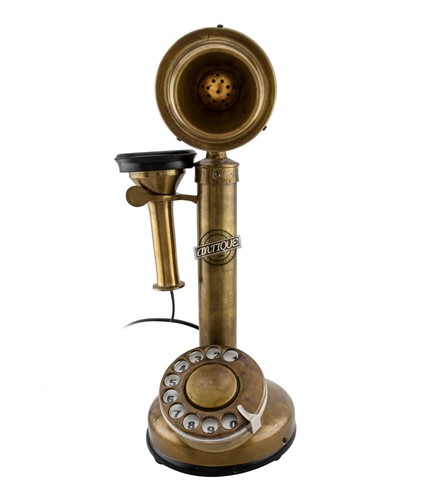 Vintage kerze telefon messing - vintage,