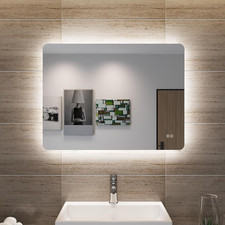 LED Badezimmerspiegel Badspiegel mit Touch Beleuchtung Beschlagfrei Wandspiegel