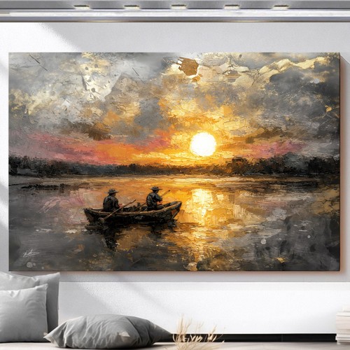 Leinwandbild sonnenuntergang - leinwandbild,