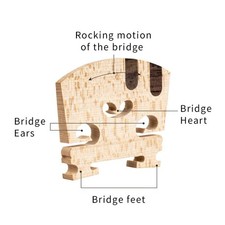 Volle Größe 4/4 Violinen Ebenholz Holz Violine Brücke Set DIY Zubehör