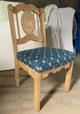 #060# Stuhl einzeln Kiefer massiv