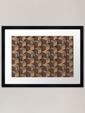 Holz, Holzwürfel Wanddeko