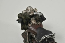 Motorrad Modell Deko retro Oldtimer Kunstmasse Nostalgie Sammler Motorradsport