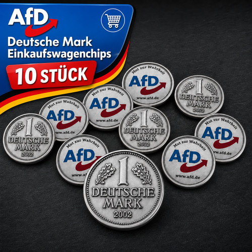 10x afd einkaufswagen chip - afd,