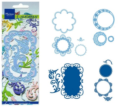 Präge stanzschablone doilies - stanzschablone,