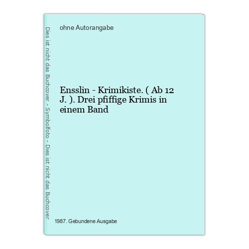 Ensslin krimikiste ab 12 - ensslin, krimikiste.