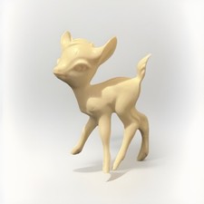 Seltene Heimo Figur Bambi unbemalt – 1960er Jahre Disney Rohling Rarität Vintage