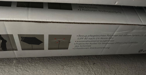 Belavi alu sonnenschirm 2m - alu-sonnenschirm, 2,2m