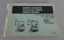 Teilekatalog / Ersatzteilliste Kubota Bagger KH-36 (H)