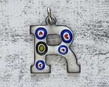 Vintage Emaille Anhänger R