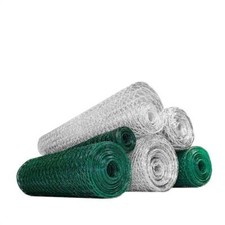 6 Eck Geflecht Hasen Zaun Gitter Wild Volieren Draht Kleintier Maschendrahtzaun