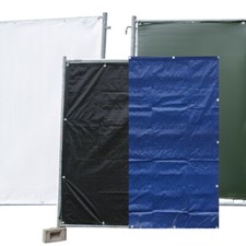 Bauzaunplane 160g/m² 1,76m x 3,41m Farbe und Menge wählbar. MENGENRABATTE!