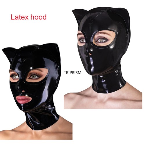 Latex gummihaube katzenohren - latex,
