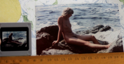 Foto dia woman girl nude - girl, kunst