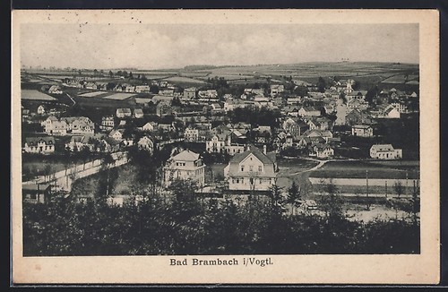 Ansichtskarte bad brambach - bad, i