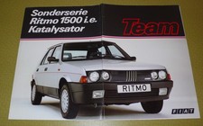 Prospekt Fiat Ritmo Team von
