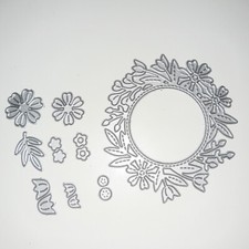 Lawn Fawn/ lawn cuts/ Stanzen/ magic iris floral wreath add-on