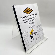 Cedima Tischsäge CTS 56 Betriebsanleitung Bedienung Wartung