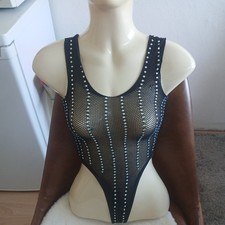 Damen Body Reizwäsche schwarz