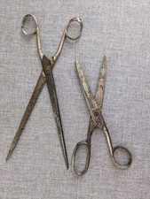 2 Alte Scheren Schneiderschere Papierschere Solingen Vintage Deko