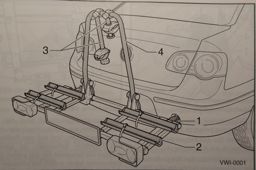 Original fahrradträger - vw,