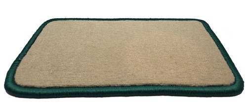 Beige fußmatten velour - beige,