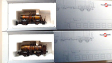Tillig 74198 H0 zwei  Kesselwagen Shell DB,extrem gealtert in OVP