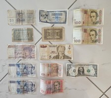 13 Banknoten aus Europa / USA