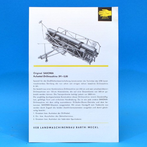 Saxonia drillmaschine 591 00 - saxonia,
