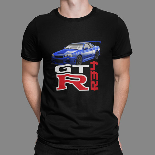 Gtr skyline r34 shirt - gtr, retro