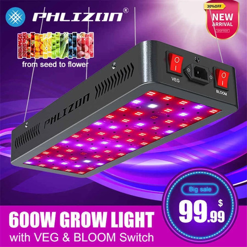 Phlizon 600w led grow light - 600w,