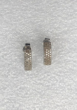 Ohrstecker 375 Weißgold mit  kleinen Diamanten