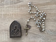 Antiker Rosenkranz Mit Etui