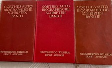 Goethes Autobiografische Schriften 1-3