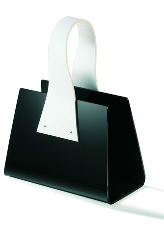 Zeitungsständer aus acrylglas - aus,