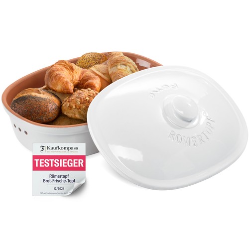 Römertopf brottopf weiß - römertopf,