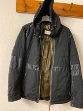 Neue Camel Active Winterjacke Damen Größe M 42/44 Kaputze dunkelblau mit Leder