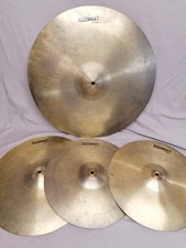 4-tlg Beckenset "BlackBeat" HiHats Crash Becken Cymbals f.Schlagzeug / Drumset