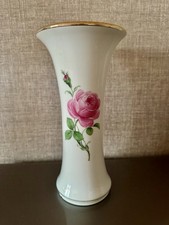 Meissen vase porzellan rose - meissen,