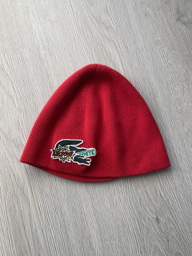 Lacoste mütze rot gestrickt - mütze,