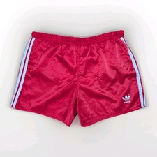 ADIDAS Sampdoria Glanz Nylon Shorts D9 rot Sporthose Fußball Vintage Retro Lauf
