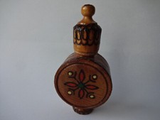 Holz Deko Dose mit Blumen