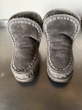 Mou Lammfell Boots Grau